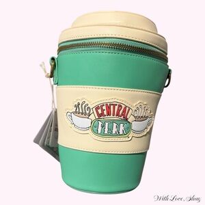 NEW Loungefly Friends Central Perk To-Go Coffee Cup Scented Crossbody Bag
